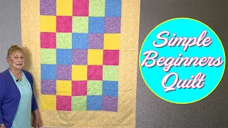 Simple Beginners Quilt | The Sewing Room Channel