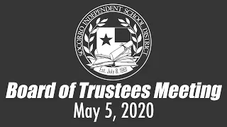 SISD Board of Trustees Workshop 05-05-20