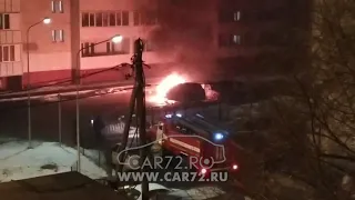 Сгорел авто по ул. Бабарынка, марка неизвестна