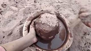 ASMR Edit: Red dirt And Sand Videos Of Sand Clay Asmr