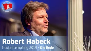 Robert Habeck auf dem Blankeneser Neujahrsempfang 2019