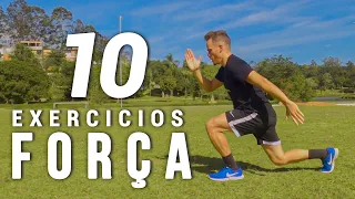 TREINO DE FORÇA PARA JOGADOR DE FUTEBOL | 10 EXERCÍCIOS DE FORÇA PARA FAZER EM CASA