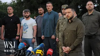 Captured Ukrainian Commanders Return Home From Turkey, Angering Russia | WSJ News