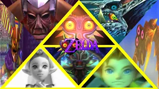 The Legend of Zelda Majora's Mask 3D - All Bosses (No Damage)