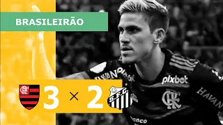 Flamengo 3 x 2 Santos - Gols - 26/10 - Campeonato Brasileiro 2022