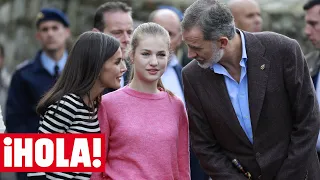 Doña Letizia toma la palabra en nombre de su hija Leonor, princesa de Asturias