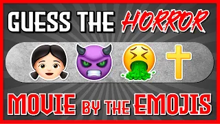 Guess the "HORROR MOVIE" By The "EMOJIS" QUIZ! | CHALLENGE/ TRIVIA