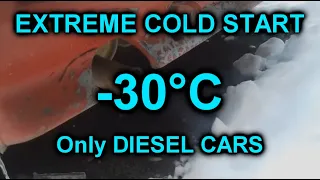 Extreme DIESEL cold start compilation | -30*C | s.2 ep.38 | Запуск дизельного двигателя в мороз -30