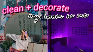 clean + decorate my room with me...again