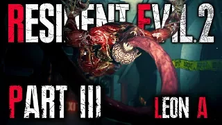 Resident Evil 2 Remake (2019) — Part 3 | LICKER | Leon A RE2 Gameplay Walkthrough PS4 Pro