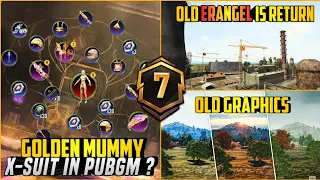 😱 Golden Mummy X-Suit In PUBG Mobile ? Official Announcement Old Erangel Is Return | PUBG Mobile