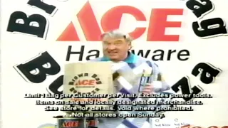 Vintage 1990s TV Commercial for Ace Hardware - Brown Bag Bonanza (1991)