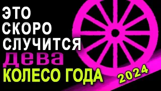 Дева Скоро! Только в ЭТИ ДАТЫ! Грядет Сила Великая! (4+4 дня) Таро прогноз на 2024 год КОЛЕСО ГОДА