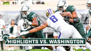 Washington at Michigan State | Highlights | Big Ten Football | Sept. 16, 2023