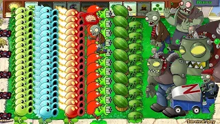 Plants vs Zombies, Snow Pea, Repeater, Gatling Pea, Melon Pult, Winter Melon, Gargantuar, Zomboss