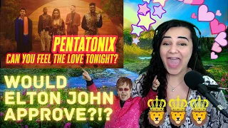 Opera Singer and Vocal Coach REACTION to Pentatonix - Can You Feel the Love Tonight | Elton John