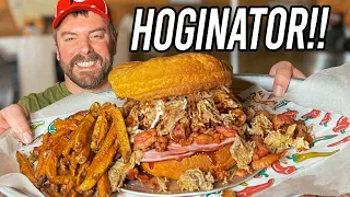 Massive "Hoginator" BBQ Pork Sandwich Challenge!!