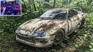 Rebuilding Toyota Supra RZ MK4 (919Hp) - Forza Horizon 5 | Logitech G29  gameplay