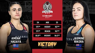 ETERNAL MMA 66 - AMENA HADAYA VS JASMINE NIKORA - WMMA FIGHT VIDEO