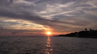 Timelapse of the sunset on St Simons Island, Georgia, USA