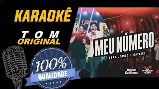 Meu número - Hugo & Guilherme (Part. Jorge & Mateus), Karaokê