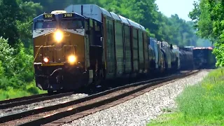 I Was Filming a Trash Train And This Happened! Big CSX Freight Train! CSX DPU Alrights + More Trains