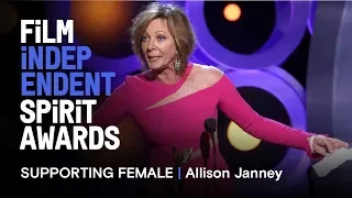 ALLISON JANNEY wins Best Supporting Female for I, TONYA at the 2018 Film Independent Spirit Awards