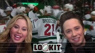 Johnny Weir and Tara Lipinski calling Stanley Cup playoff highlights (#LOOKIT)