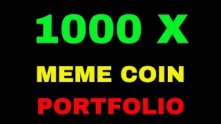 My 1000x Meme Coin Portfolio ( How to pick meme coins)