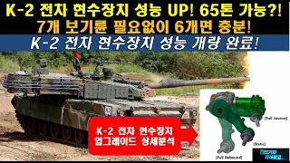 [단독] K2 전차 현수장치 성능 UP! 65톤 가능?! 7개 보기륜 필요없이 6개면 충분!K-2 전차 현수장치 성능 개량 완료#K2 PL 전차#ISU 현수장치#ISU 현가장치