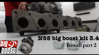 N55 BIG BOOST KIT 3.4 INSTALLED AT HOME PART 2
