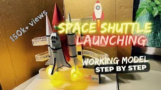 Space shuttle launching working model Step by step #science #astrophysics #scienceexhibition