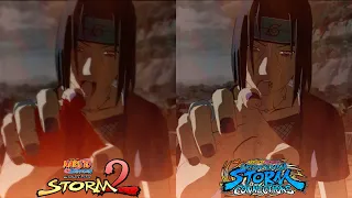 Sasuke Vs Itachi Boss Fight Comparison - Naruto Storm 2 Vs Naruto Storm Connections