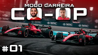 F1 23 - O INÍCIO DO MODO CARREIRA CO-OP! A NOVA DUPLA DA FERRARI! ft. @KevinKs3