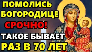 ПОМОЛИСЬ БОГОРОДИЦЕ! ТАКОЕ БЫВАЕТ РАЗ В 70 ЛЕТ! Сильная Молитва Богородице. Православие