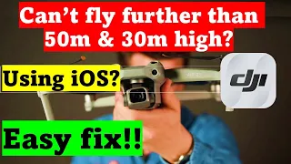 HOW TO FIX: Can't fly further than 50m! | DJI Fly app