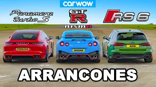 Nissan GT-R NISMO vs Audi RS6 vs Panamera Turbo S: ARRANCONES