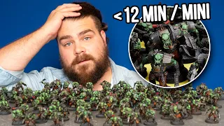 Batch Painting 100 Orks as Fast as Possible