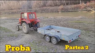 Cui auto adaptat pe U445 -PROBA partea2- (TRYING car trailer hitch adapted to the tractor U445)