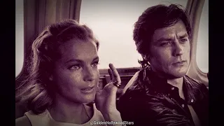 Romy Schneider and Alain Delon