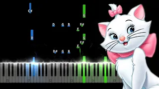 The Aristocats - Everybody Wants To Be A Cat Piano Tutorial