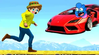 ¡NADIE PUEDE ESCAPAR de LOS COCHES VOLADORES de GTA 5! 😂💥 AUTOS vs CORREDORES en GTA V