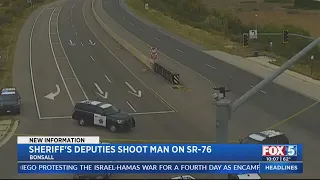 Man armed with handgun & knife on SR-76 injured in deputy-involved shooting