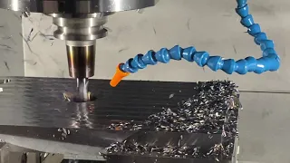 NCG CAM Roughing on a Hurco VMX24i 3-axis Performance VMC with Haimer Tooling