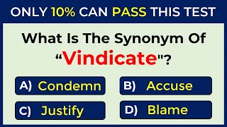 Synonyms Quiz: CAN YOU SCORE 20/20? #challenge 30