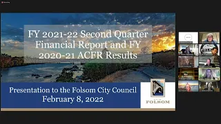 Folsom City Council 6:30 p.m. - February 8, 2022