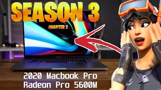 2021 16 inch macbook pro | Radeon pro 5600m - Fortnite FPS Test.