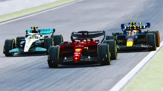 Ferrari F1 2022 vs Red Bull F1 2022 vs Mercedes F1 2022 at Spa Belgian GP