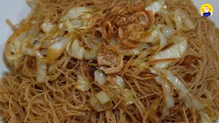 Fried beehoon | How to make your fried beehoon springy | How not to break your fried beehoon