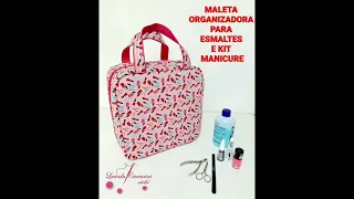 Maleta Organizadora para Esmaltes e Kit Manicure